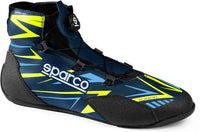 Sparco karting shoe K-Rapid Dark Blue/Yellow (with quick release)