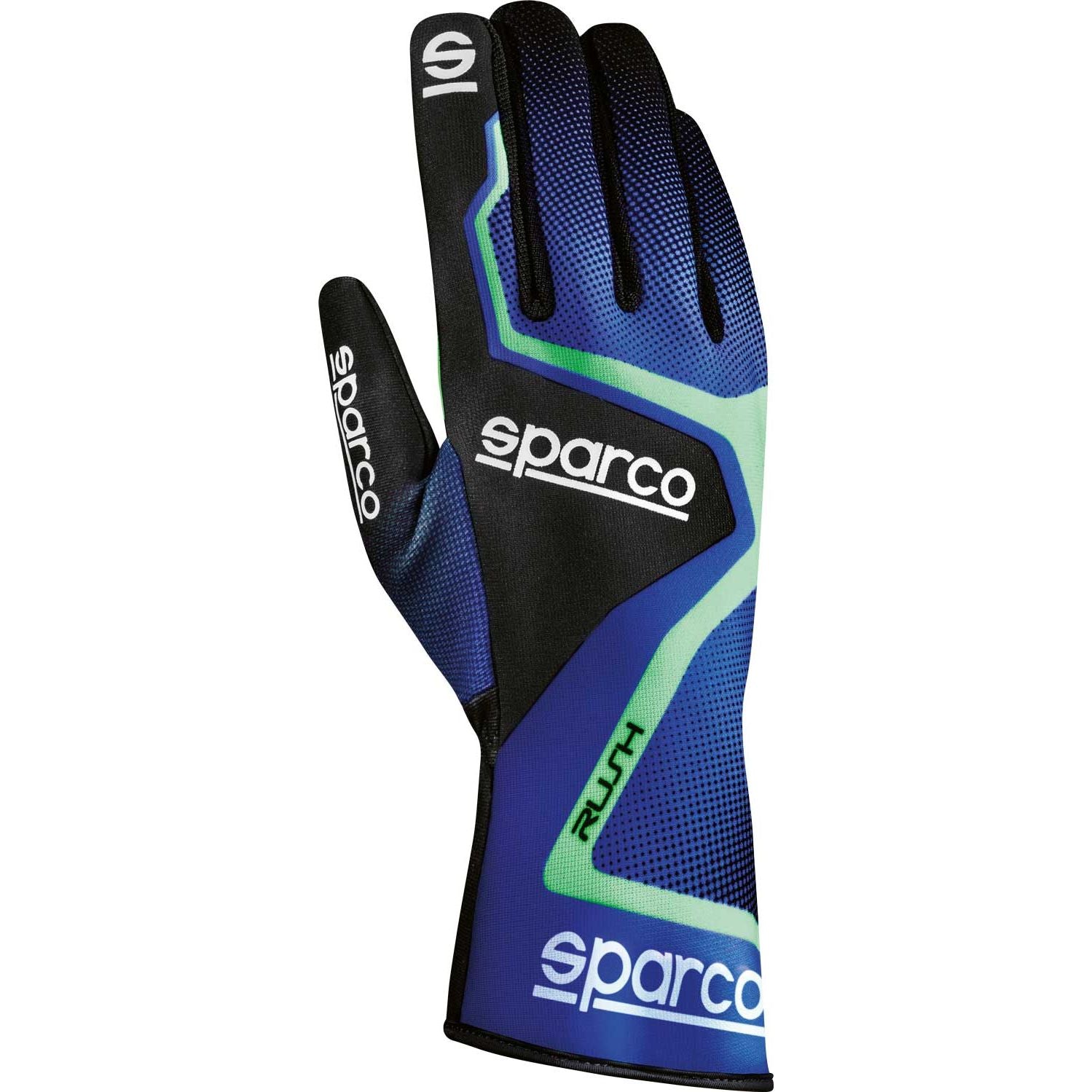 Sparco karting glove Rush Dark blue/green