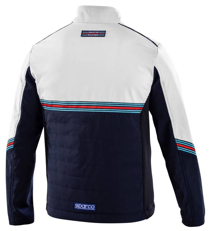 Sparco Jacket softshell, Martini Racing, White/Blue