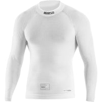 Vit Sparco racing-pullover för fordon och motorsport