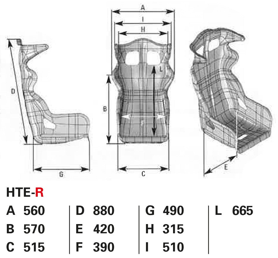 OMP HTE-R racingstol