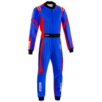 Mono de karting Sparco Thunder, azul/amarillo