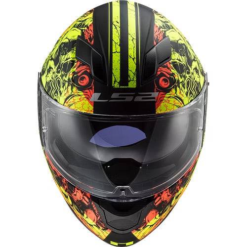 LS2 Rapid THRONE Integral Helmet - Matte Black/Neon