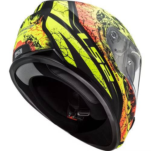 LS2 Rapid THRONE Integral Helmet - Matte Black/Neon
