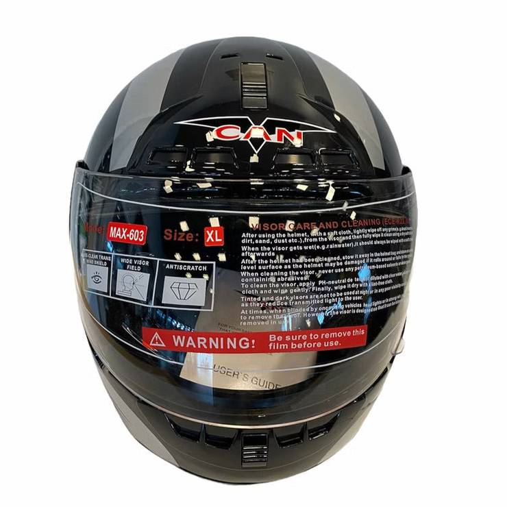 Motorcycle helmet MAX-603 helmet Black/silver
