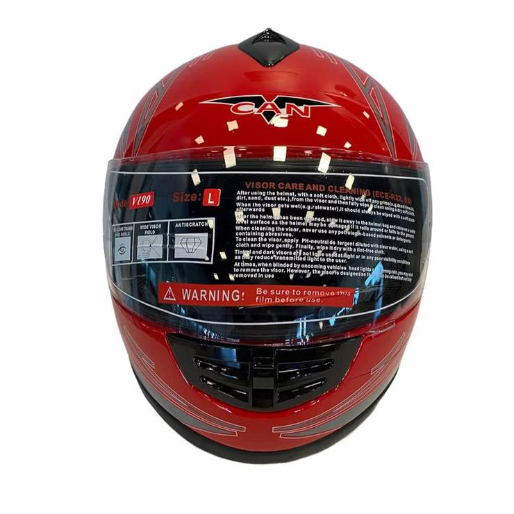 Motorcycle helmet V190 Red/silver