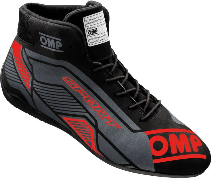 OMP driving shoe SPORT Black/red 