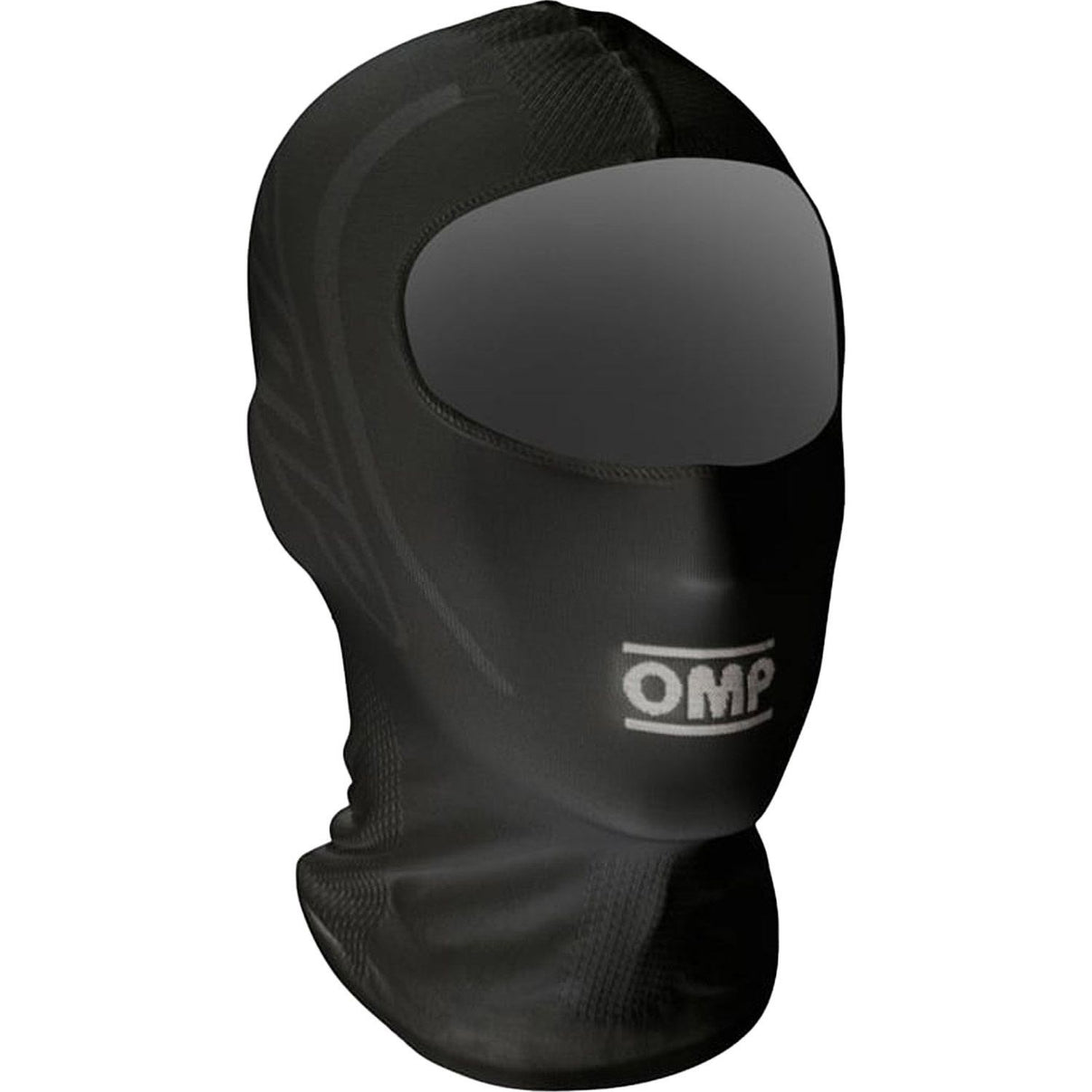 OMP Huva KS racing-underställ i svart, elastiskt material för motorsport och off-road säkerhetsutrustning
