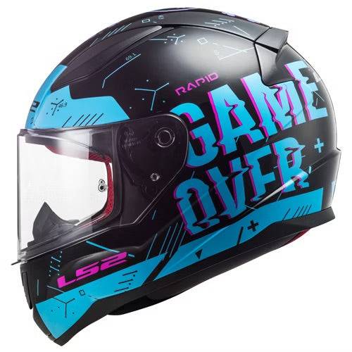 LS2 Rapid PLAYER Integral Helmet - Black/Blue