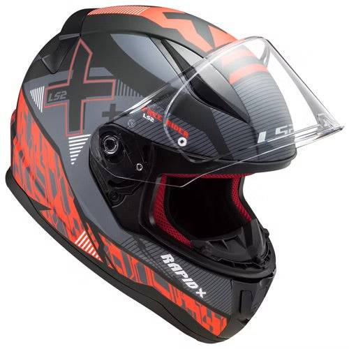 LS2 Rapid XTREET Integral Helmet - Matte Black/Red