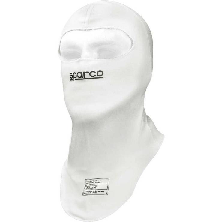 Balaclava Sparco RW-4, Vit - Racing shop