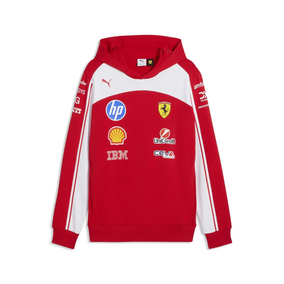 Ferrari Hoodie 2026 – Team, Röd