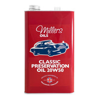 Millers Oils Classic Preservation Oil 20W-50 För fordon