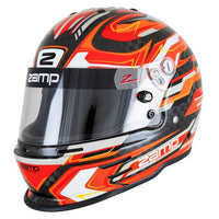 ZAMP RZ-48 Juniorhjälm Kolfiber - Röd