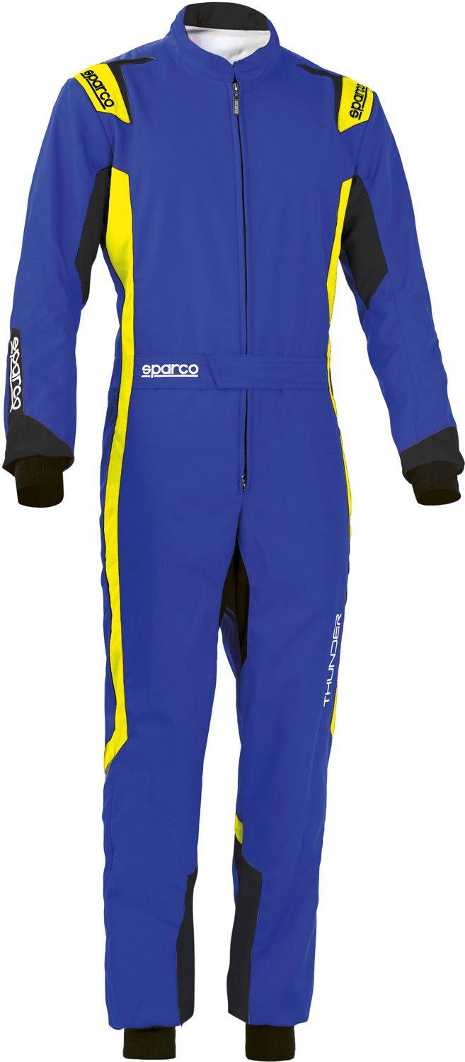 Sparco Karting Overall Thunder, Blue/yellow